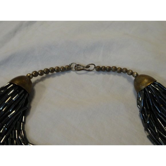 Vintage‎ 80s CHUNKY Sequin Fancy Evening 50 Strand NECKLACE 20" L - Picture 4 of 5